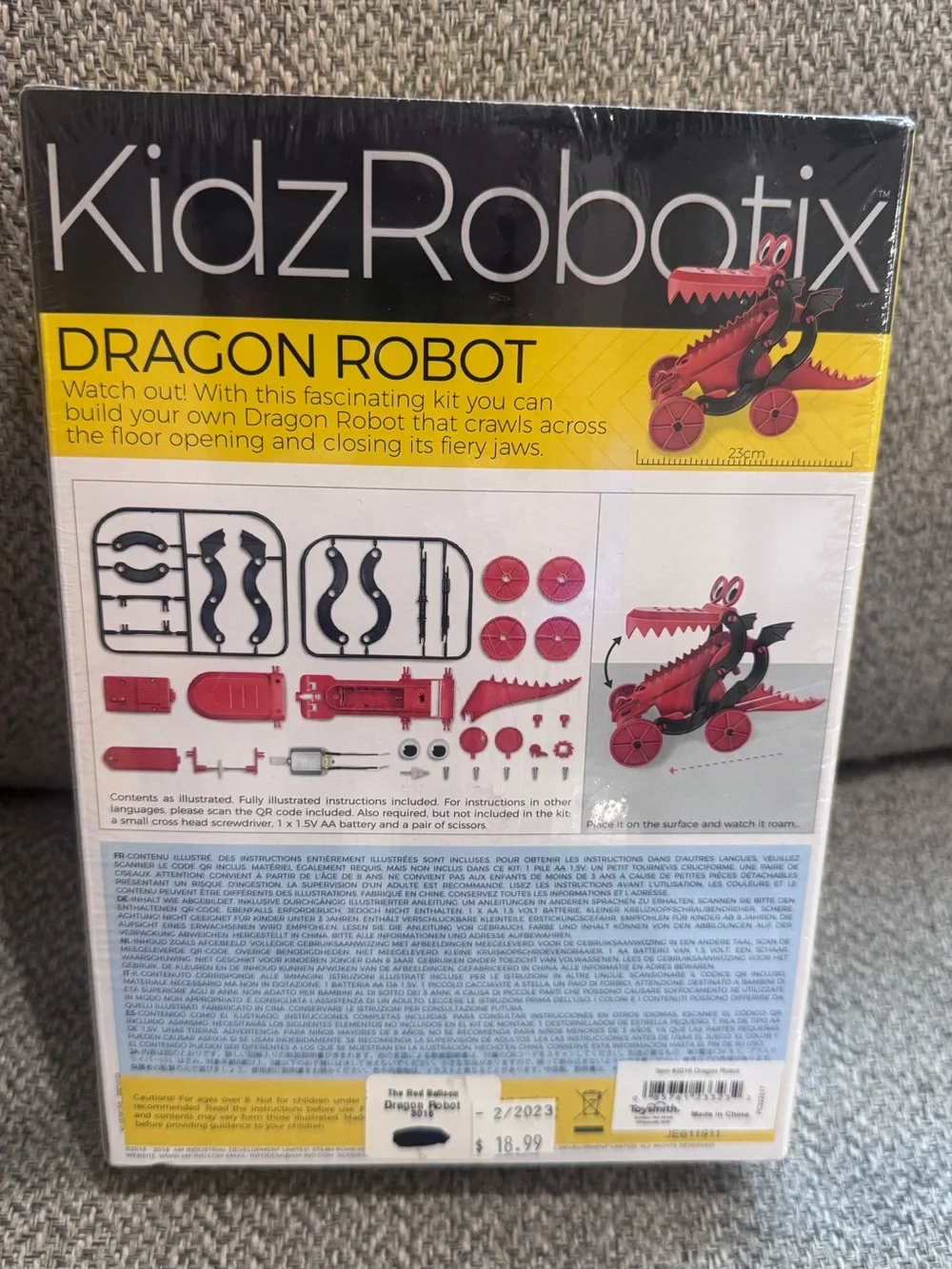 Dragon Robot Building Kit - Pink STEAM Toy